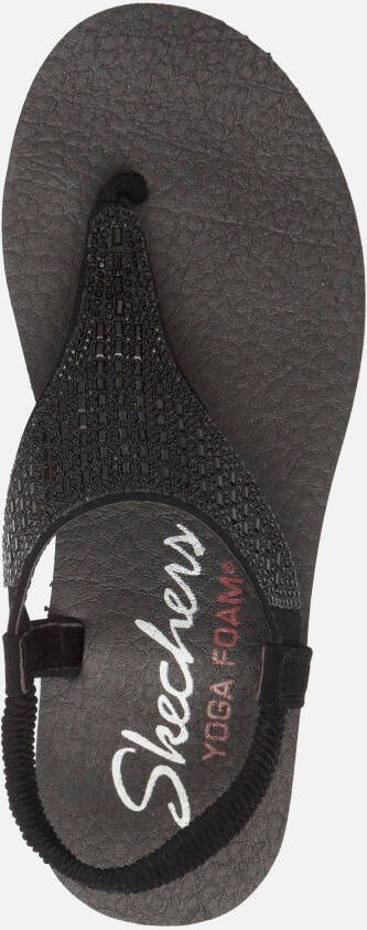 Skechers Meditation Rockstar Sandalen zwart