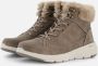 Skechers Glacial Ultra Cozyly Dames Laarzen Taupe - Thumbnail 3