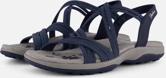 Skechers Reggae Sandalen blauw Textiel