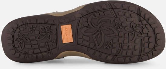 Skechers Reggae Slim Sandalen bruin Textiel