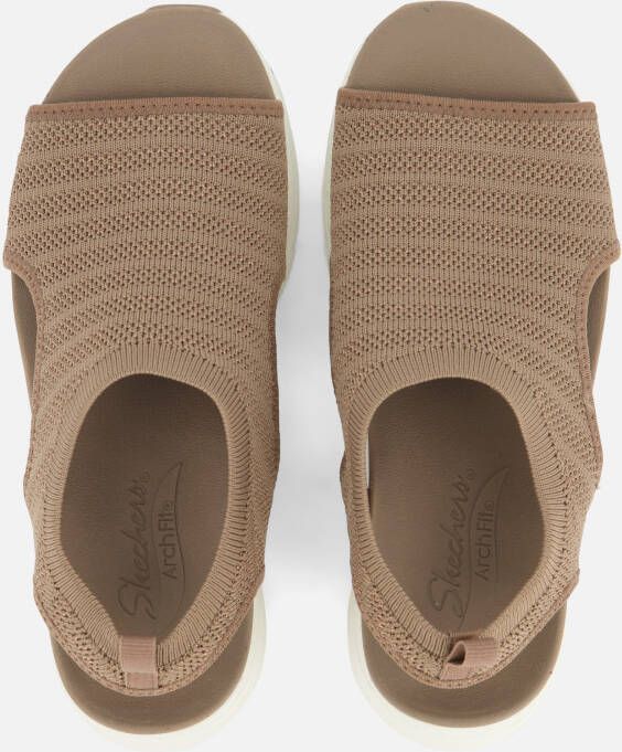 Skechers Sandalen zwart Synthetisch