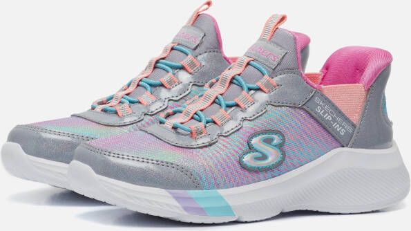 Skechers Sneakers grijs Textiel