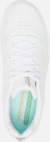 Skechers Sport Court 92 sneakers wit Leer