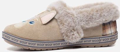 Skechers Too Cozy Dog Attitude pantoffels taupe