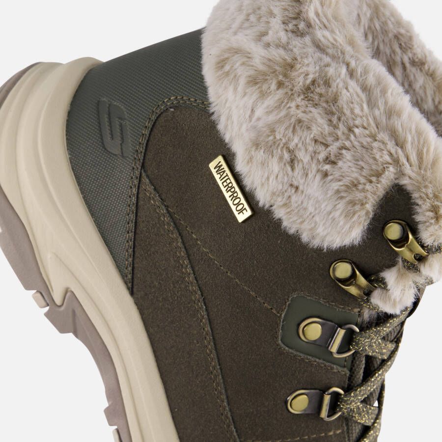 Skechers Trego Veterboots groen Suede