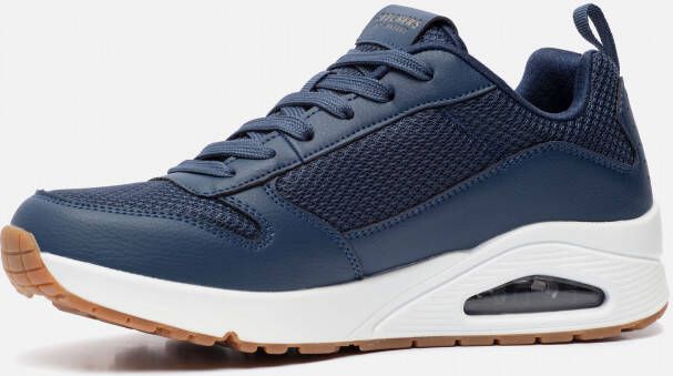 Skechers Uno Fastime sneakers blauw Imitatieleer