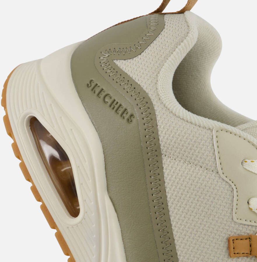 Skechers Uno Layover Sneakers beige Textiel