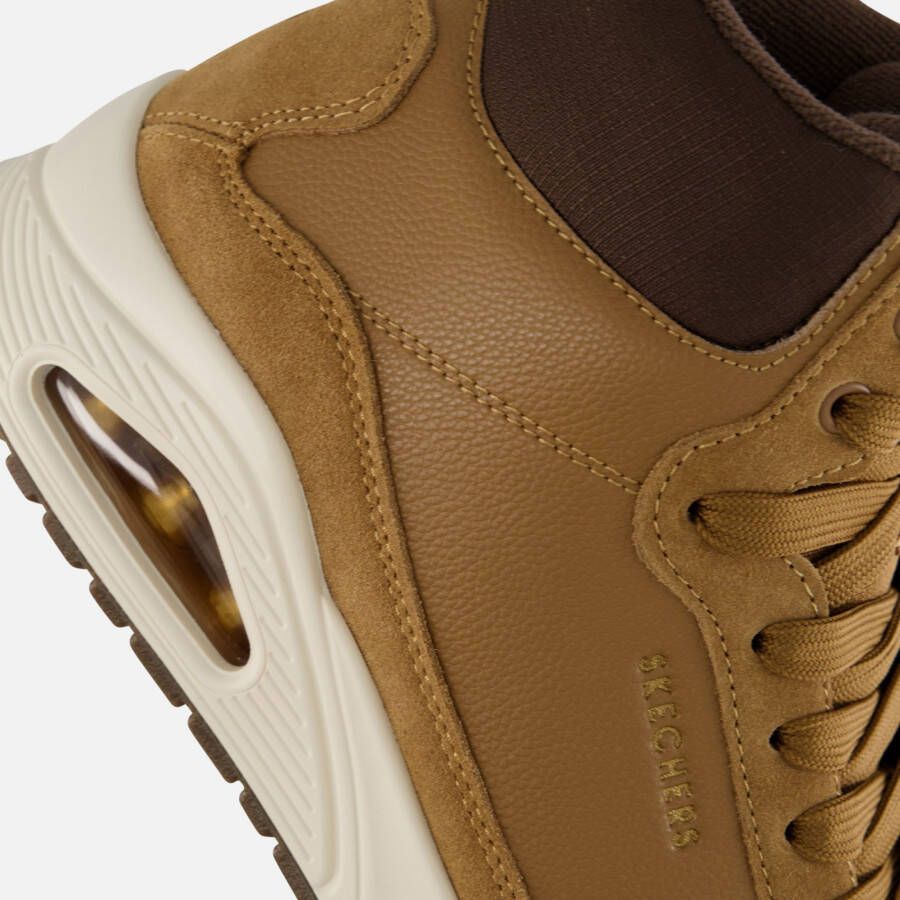 Skechers Uno Mid Veterschoenen cognac Suede