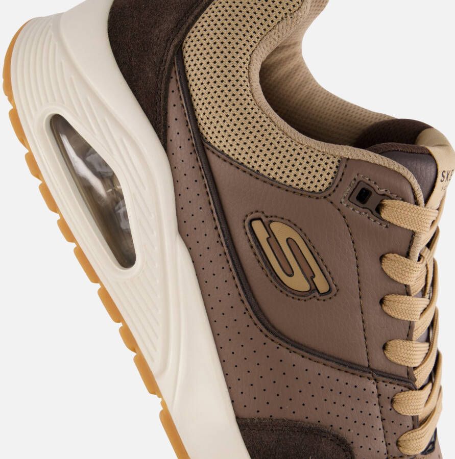 Skechers Uno-Retro One Sneakers bruin Suede