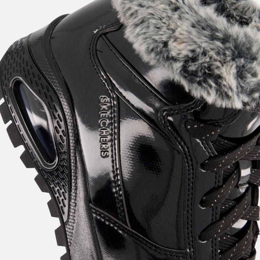 Skechers Uno Rugged Veterboots zwart lak