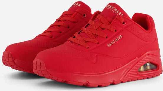 Skechers Uno Sneakers rood Synthetisch