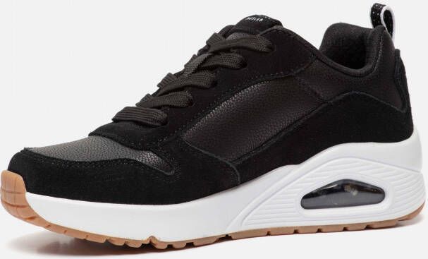 Skechers Uno sneakers zwart Suede