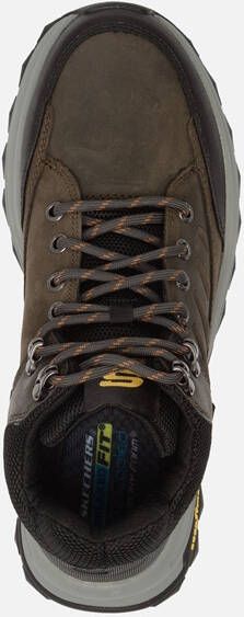 Skechers Goodyear Zeller veterschoenen grijs Leer