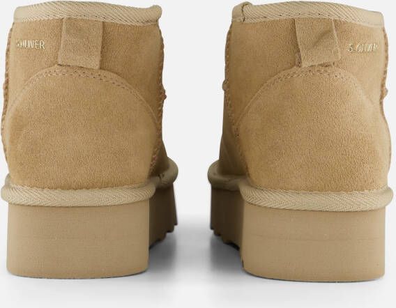 s.Oliver Plateau Gevoerde boots beige Suede