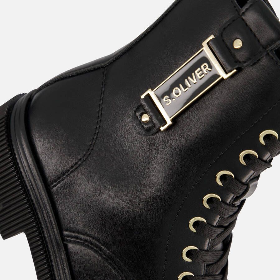 s.Oliver Vegan Veterboots zwart