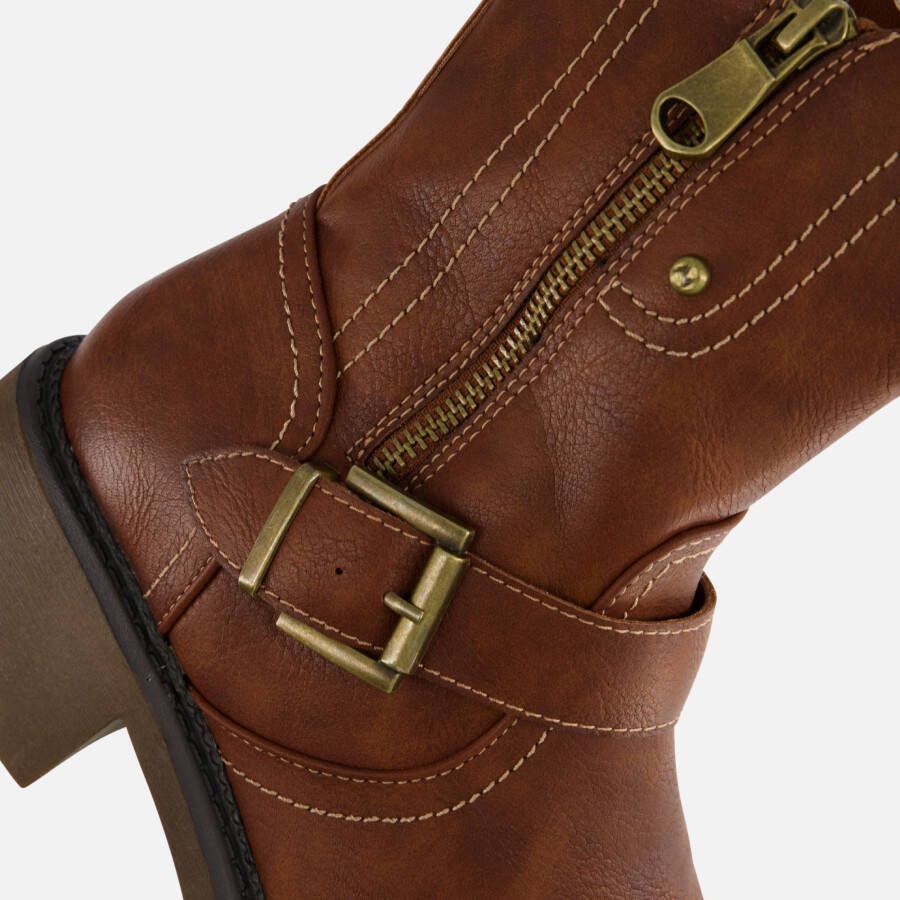 Supercracks Biker boots cognac Pu