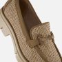 Tamaris Vegan geweven loafer met bruine accenten Beige Dames - Thumbnail 12