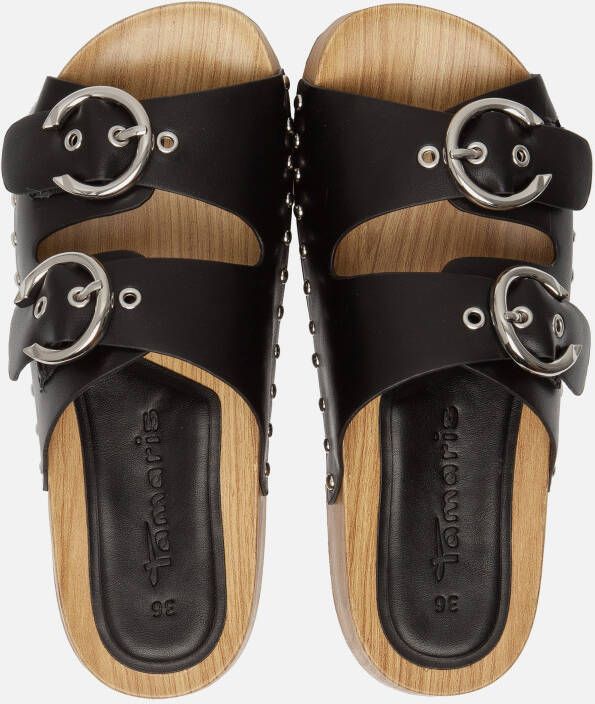 tamaris Buckle Sandalen zwart Synthetisch