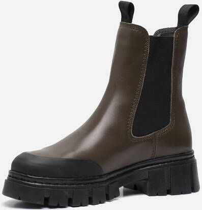 tamaris Chelsea boots groen Leer 182319