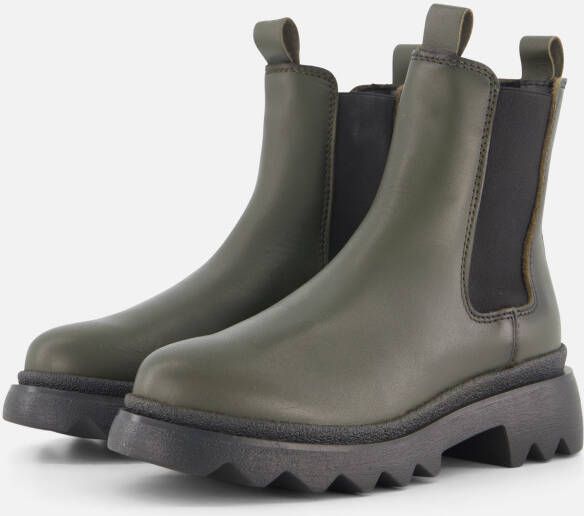 tamaris Chelsea boots groen Leer