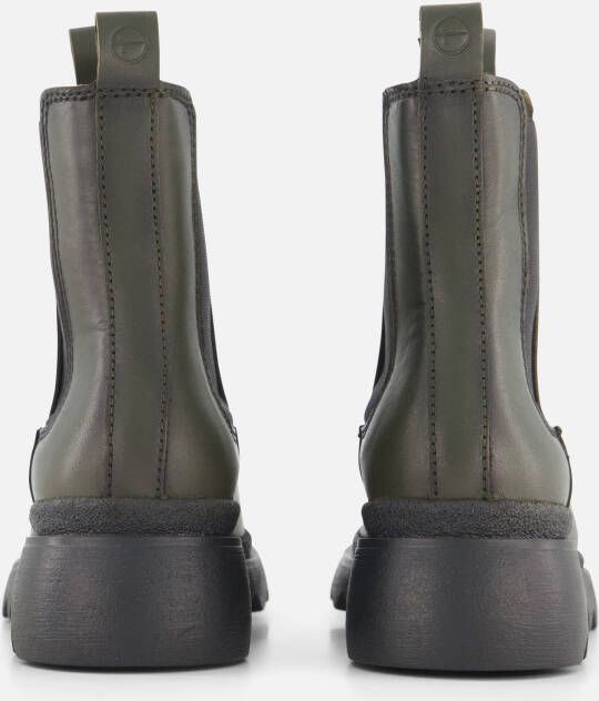 tamaris Chelsea boots groen Leer