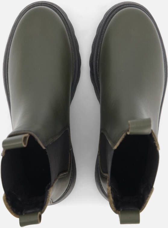 tamaris Chelsea boots groen Leer