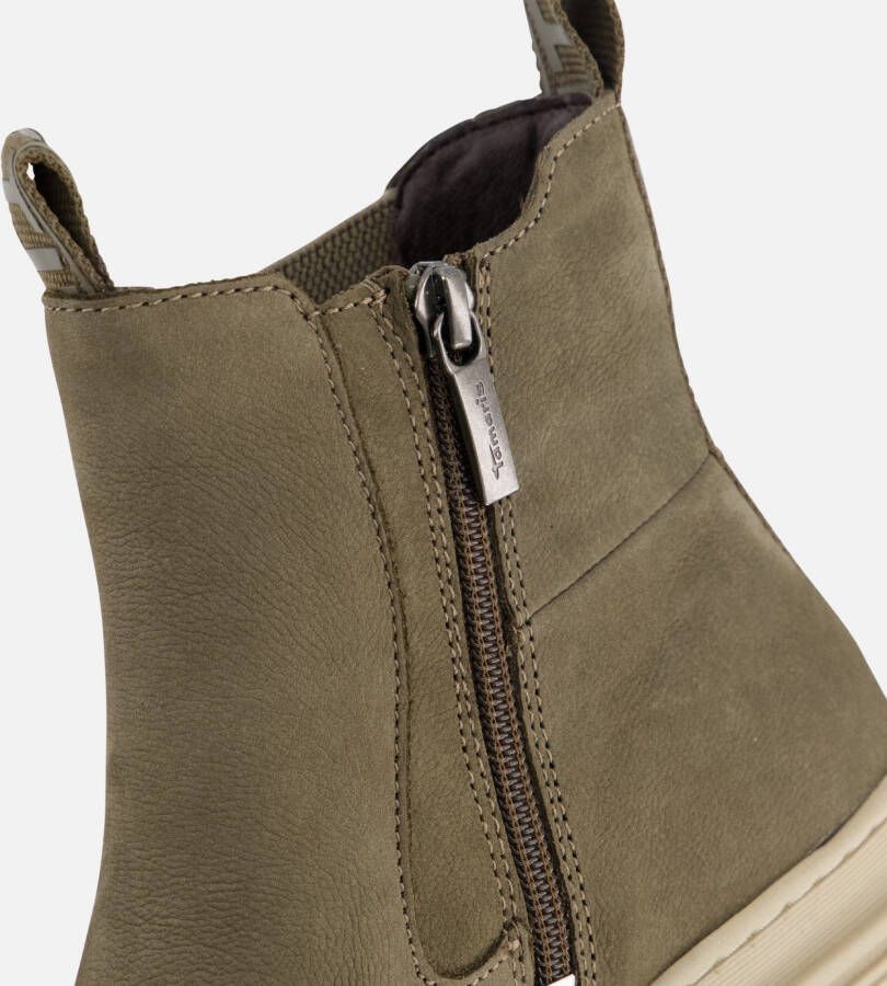 tamaris Chelsea boots groen Leer