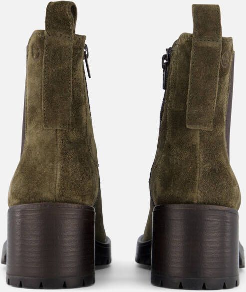 tamaris Chelsea boots groen Leer