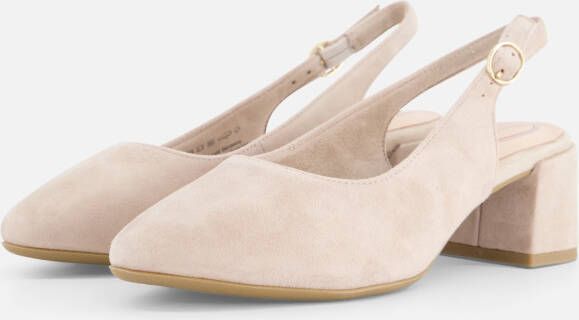 tamaris Comfort Slingback Pumps beige Leer