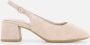 Tamaris Comfort Slingback Pumps beige Leer - Thumbnail 17