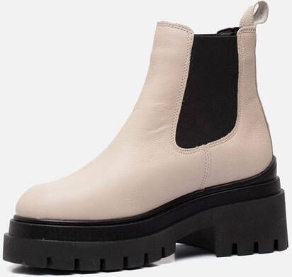 tamaris Chelsea boots beige Leer