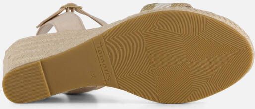 tamaris Espadrilles beige Textiel