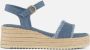 Tamaris Platform sandaal met espadrille look Blue - Thumbnail 14