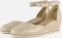 Tamaris Gouden Champagne Leren Espadrille met Klittenband Yellow Dames - Thumbnail 3