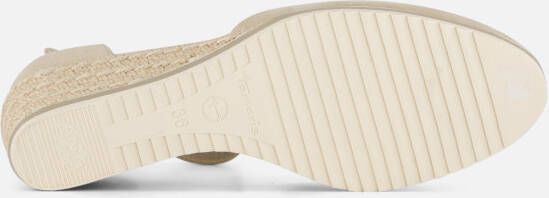 tamaris Espadrilles goud Leer