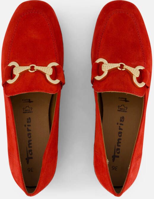 tamaris Instappers rood Suede