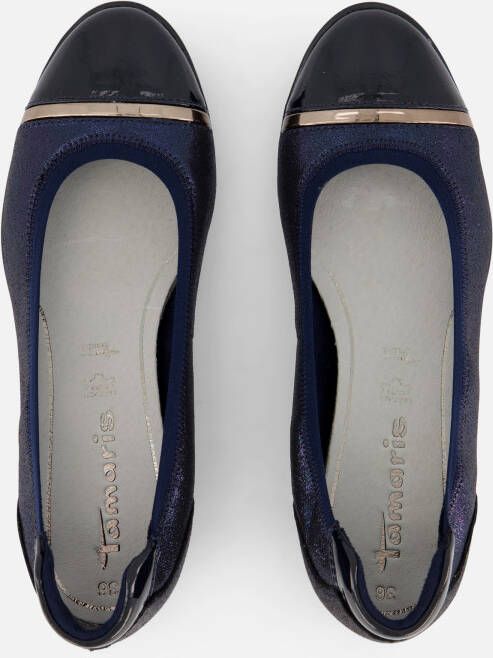 tamaris Joya Ballerina's blauw Synthtisch