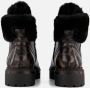 Tamaris Leopard Veterboots zwart Textiel - Thumbnail 4