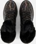 Tamaris Leopard Veterboots zwart Textiel - Thumbnail 5