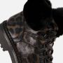 Tamaris Leopard Veterboots zwart Textiel - Thumbnail 7