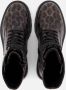 Tamaris Leopard Veterboots zwart Textiel - Thumbnail 8