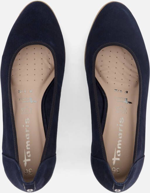 tamaris Pumps blauw Suede