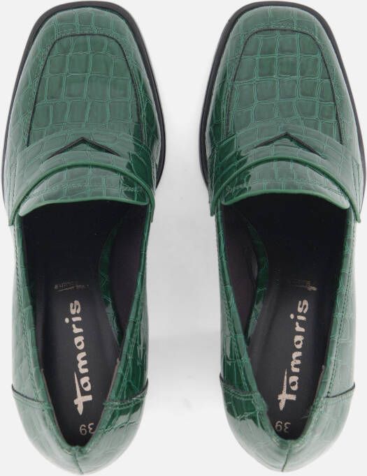 tamaris Trotteur Pumps groen Textiel