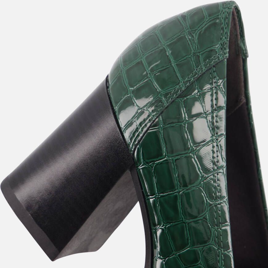 tamaris Trotteur Pumps groen Textiel