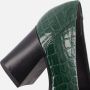 Tamaris Groene Krokodillenprint Pump Green Heren - Thumbnail 7