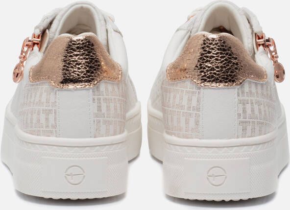 tamaris Rosegold Sneakers wit Synthetisch