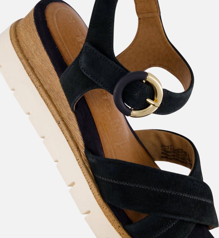 tamaris Sandalen blauw Leer