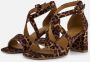 Tamaris Sandalen bruin Textiel Dames - Thumbnail 4