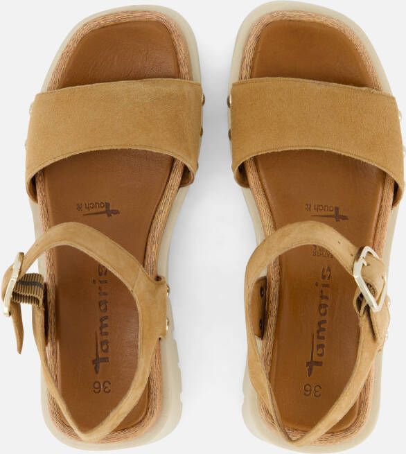 tamaris sandalen cognac