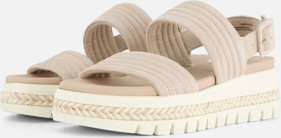 tamaris Sandalen met hak beige Leer